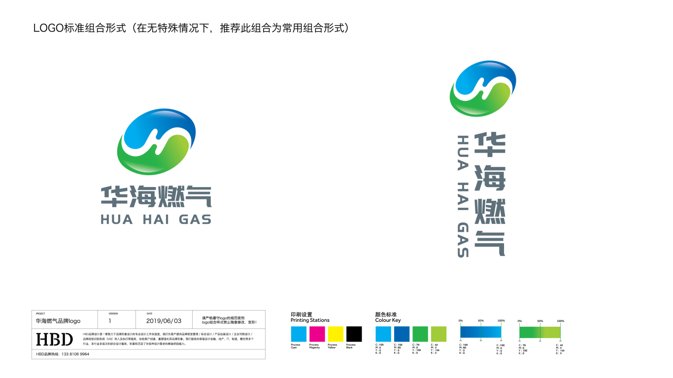 华海燃气公司LOGO设计中标图1
