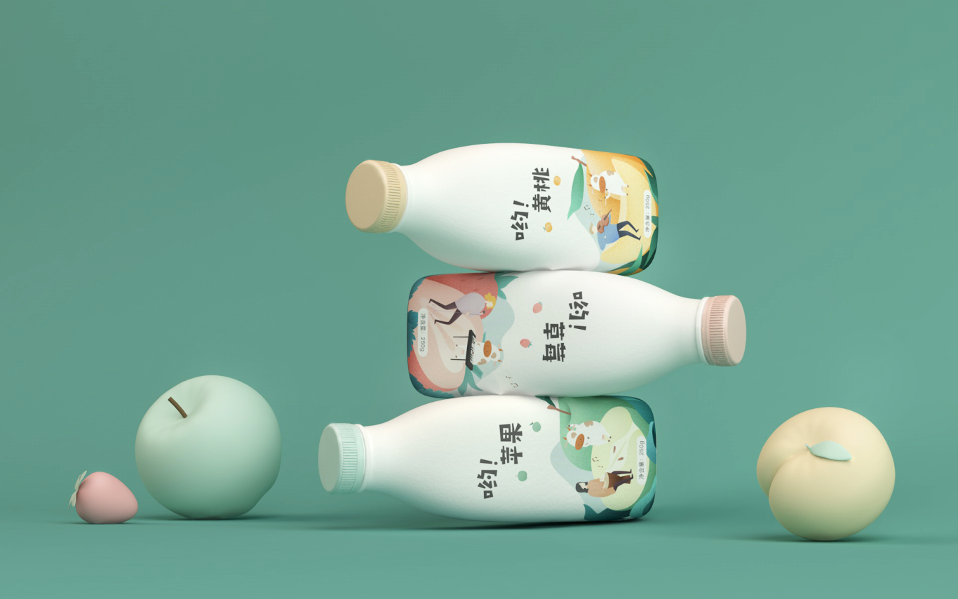 呦！Yogurt 酸奶品牌设计图1