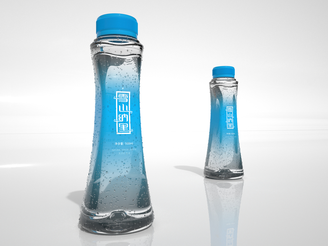 天然矿泉水瓶型包装设计图7