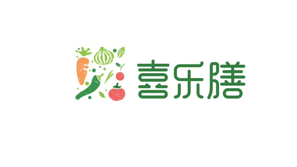 喜乐膳餐饮品牌logo设计