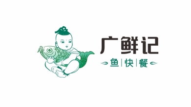 广鲜记鱼快餐品牌LOGO设计