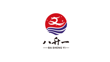 八升一白酒品牌LOGO設(shè)計