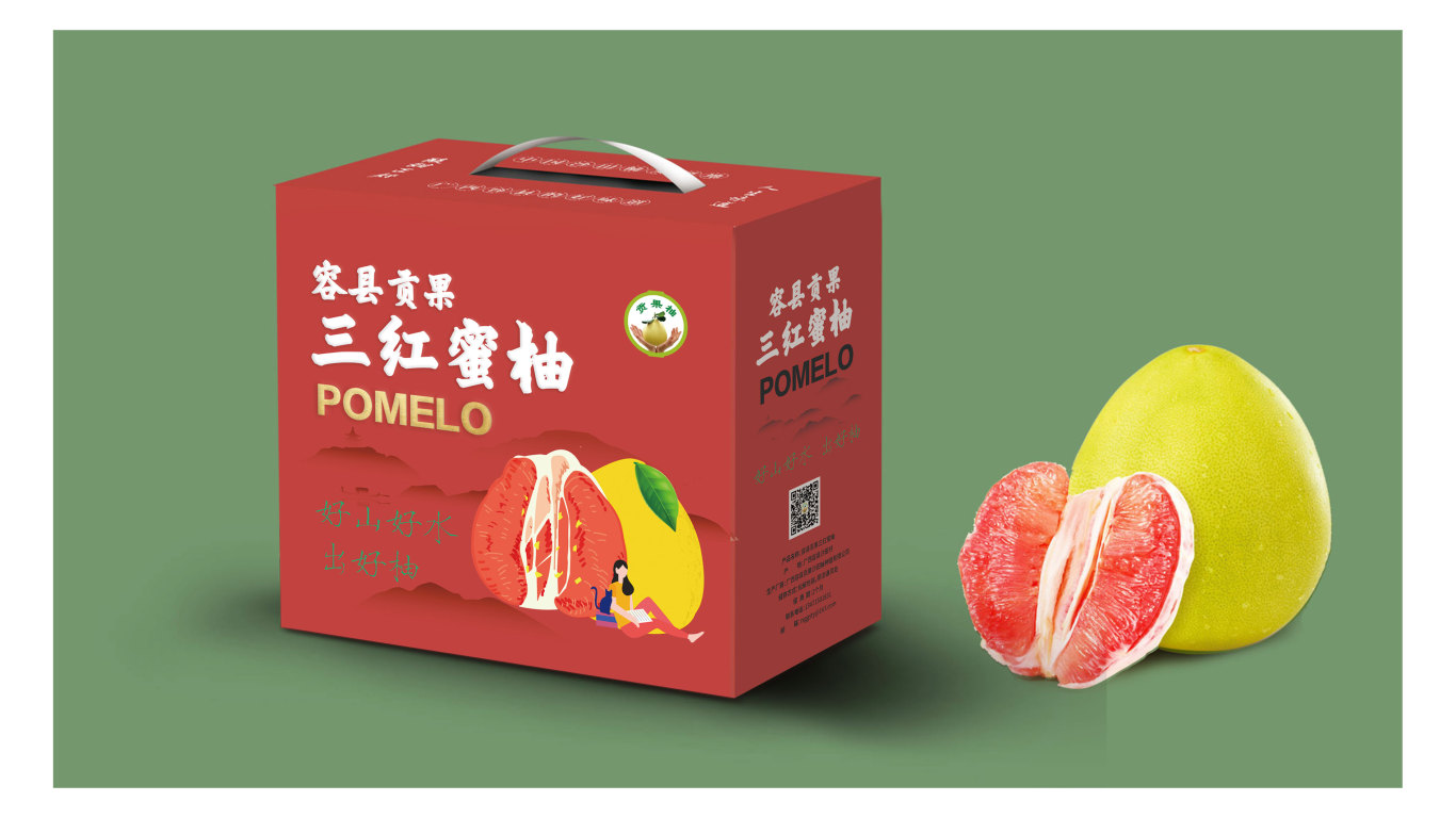 贡果柚高端蜜柚品牌包装设计中标图3
