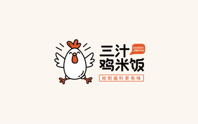 三汁鸡米饭品牌logo设计方案