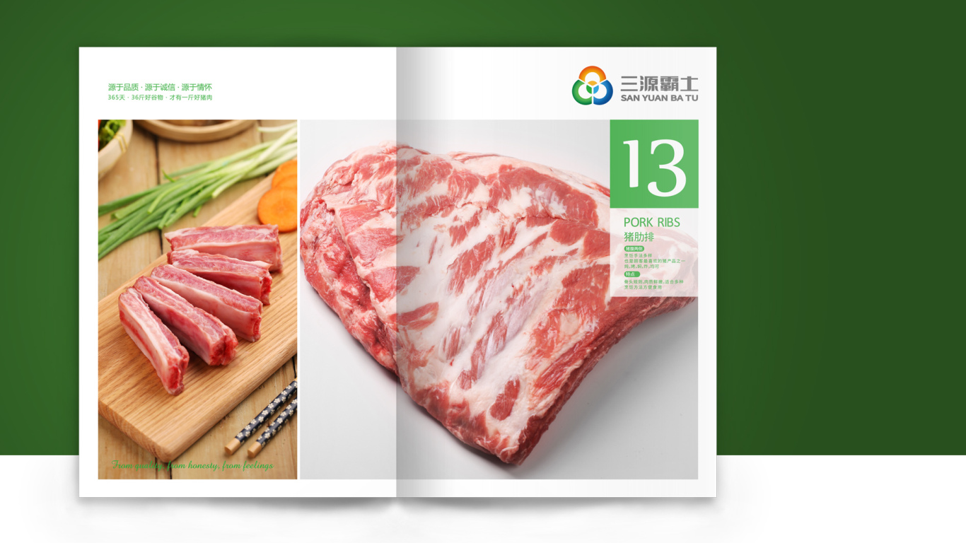 三源霸土猪肉品牌画册设计中标图6