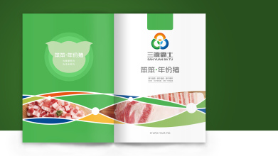 三源霸土猪肉品牌画册设计