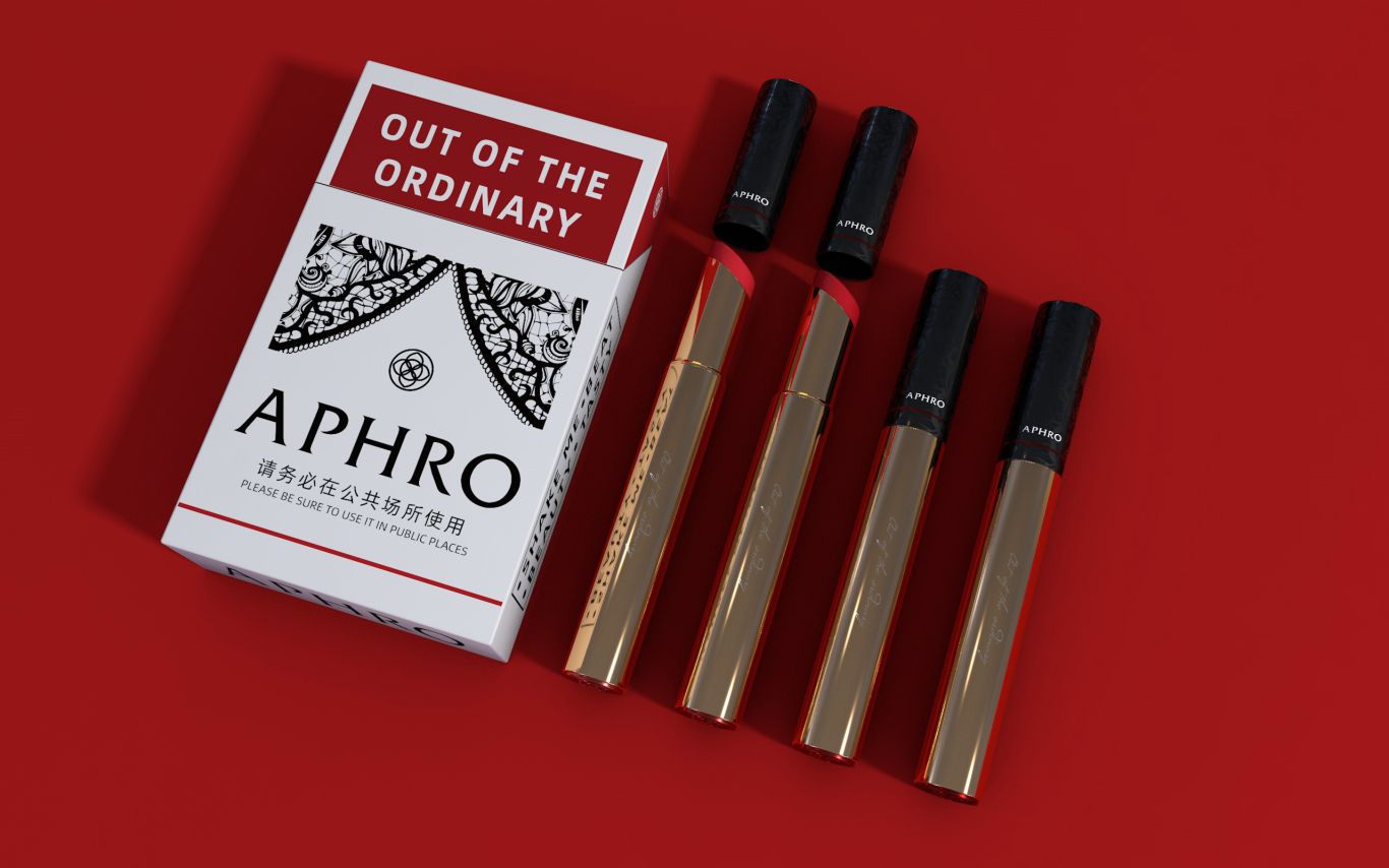 aphro香烟口红包装设计图3