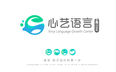 心艺语言logo