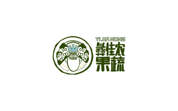 彝佳农果蔬logo设计