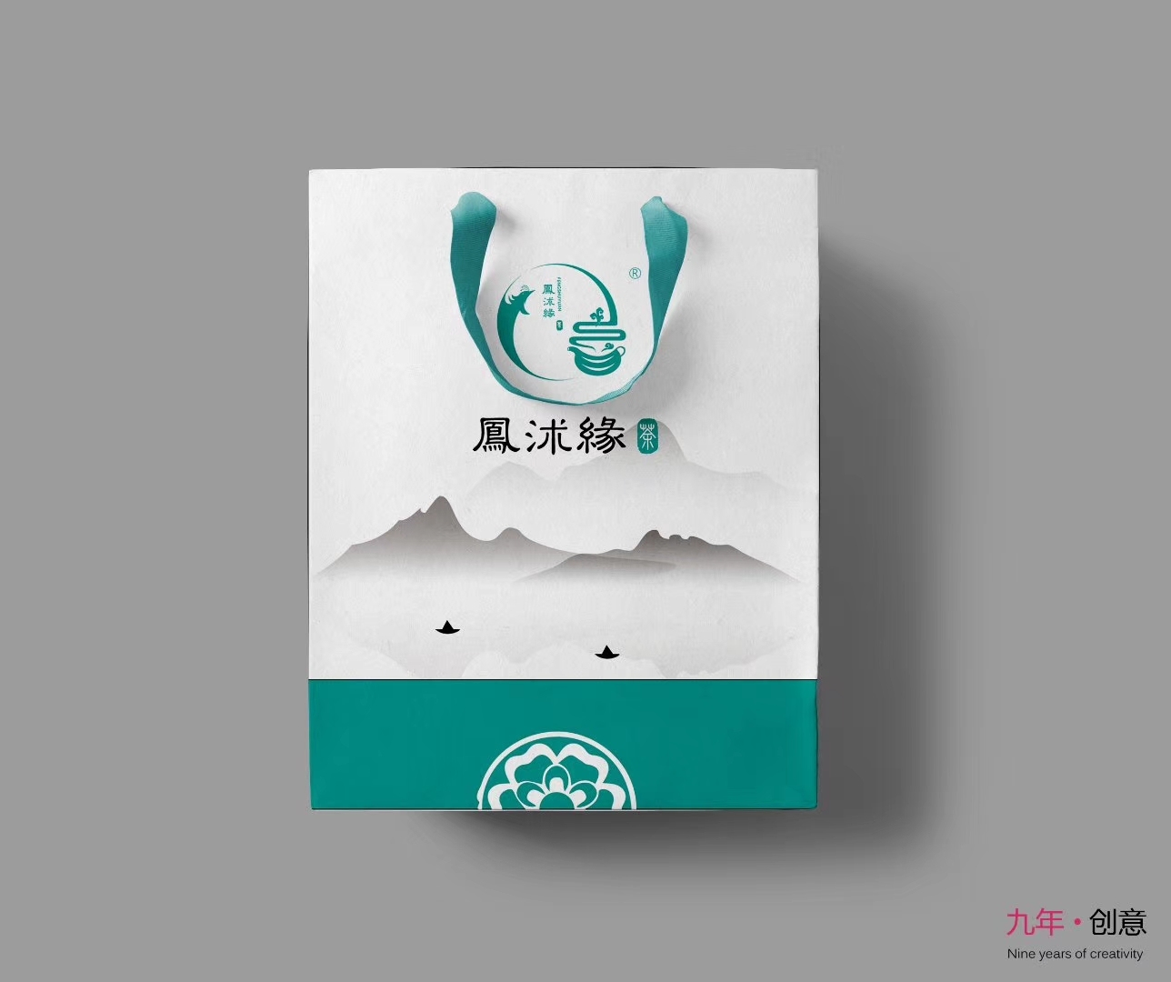 凤缘春茶叶logo设计图2