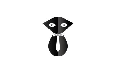 绅士猫logo设计