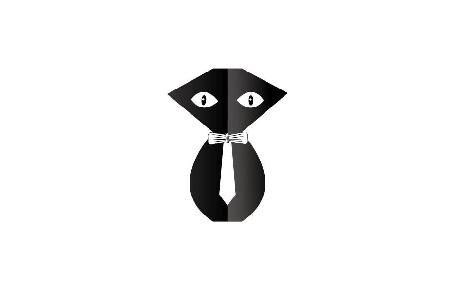 绅士猫logo设计图0