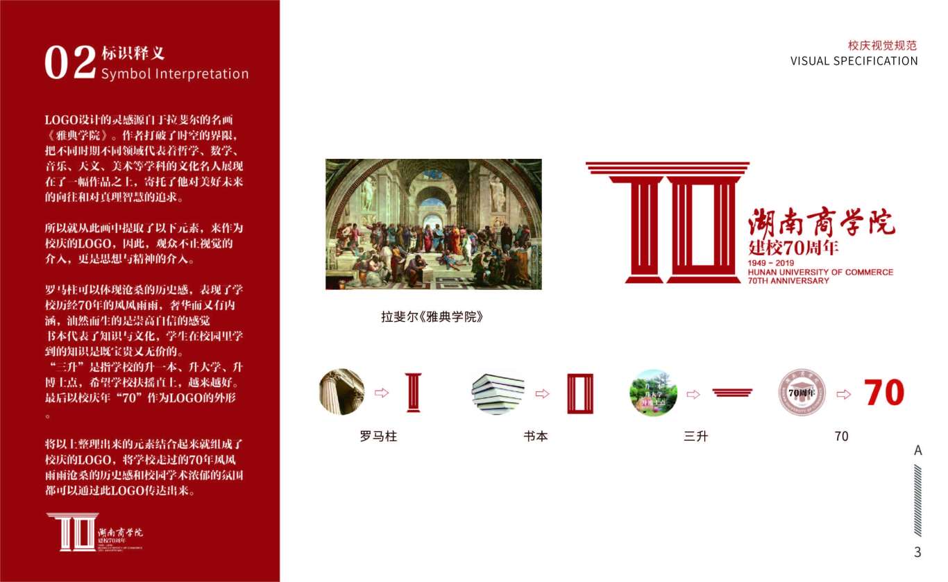 湖南商学院70周年校庆品牌设计图3