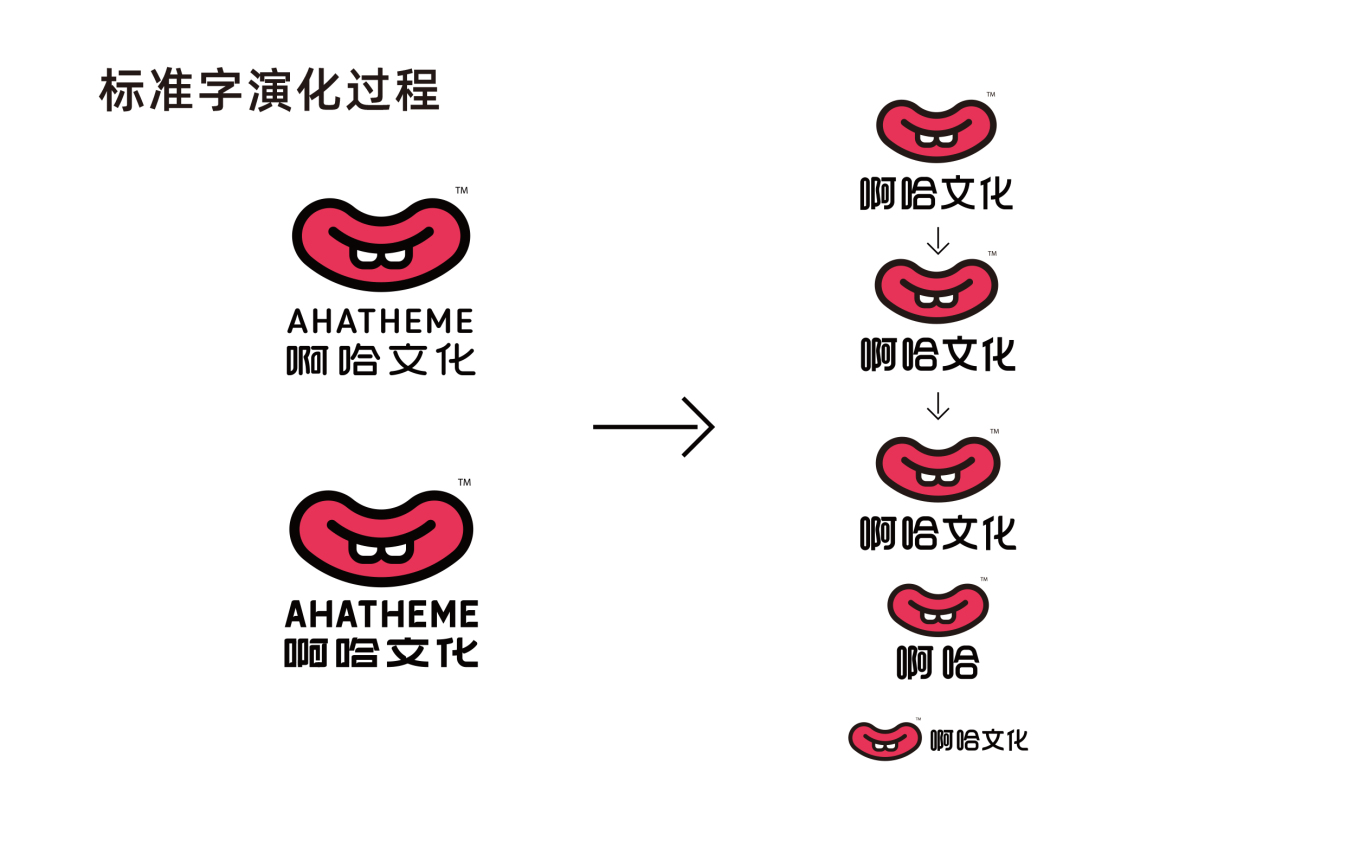 啊哈文化ahatheme logo升级设计案例图4