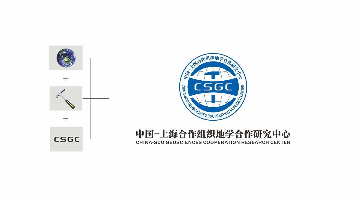 中国-上海合作组织地学合作研究中心logo设计图0