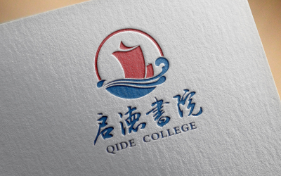 交通大学启德书院logo设计、VI设计