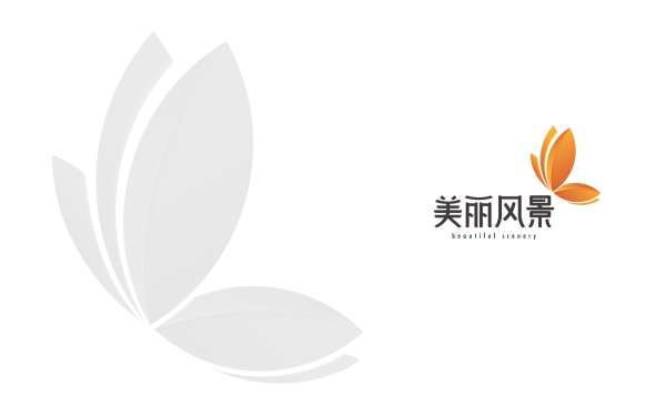 五臺山美麗風景logo設計