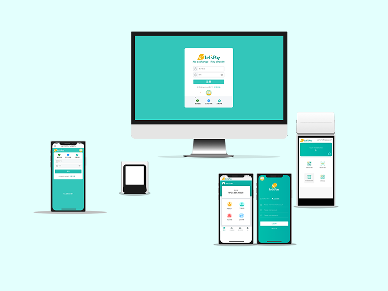 let’s pay app UI設計和插畫設計圖1