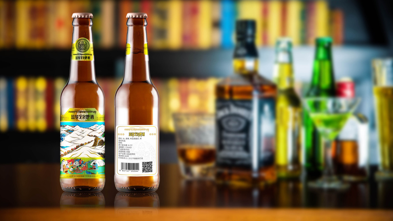 蓝梦戈尔啤酒品牌包装设计中标图2