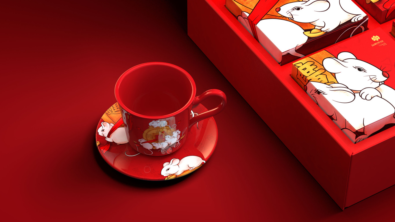 鼠年茶叶包装礼盒设计图3
