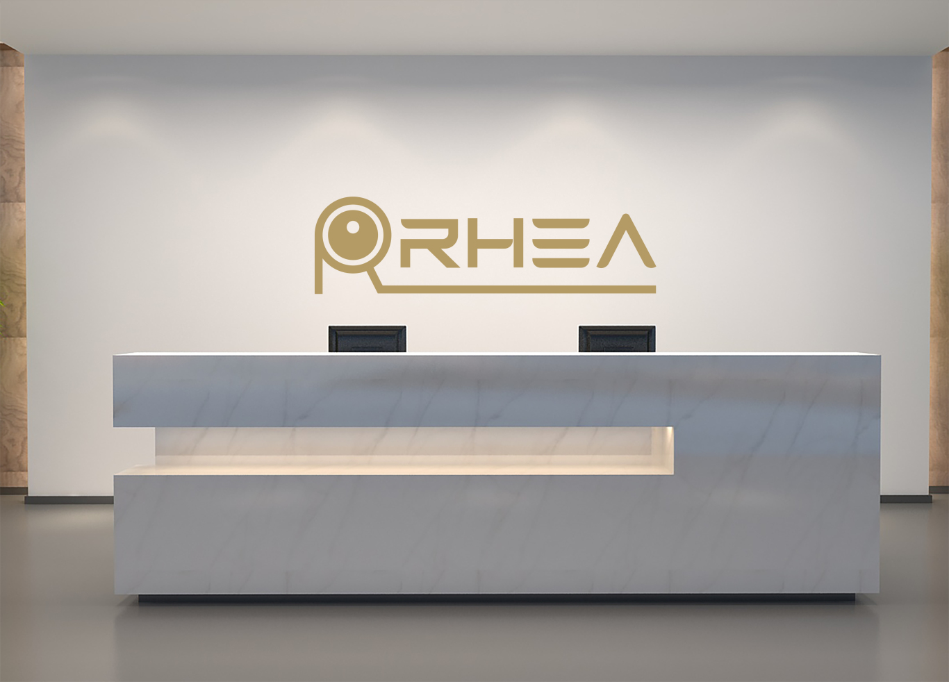 RHEA扫地机器人logo设计图0