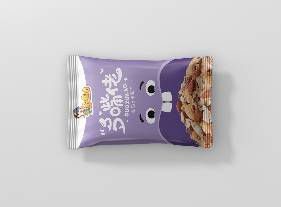 【多嘴佬】酸奶燕麦片包装设计图4