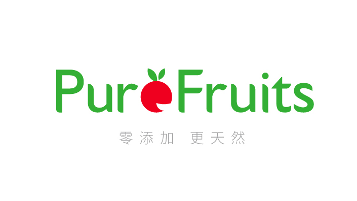 pure fruits水果连锁店LOGO设计