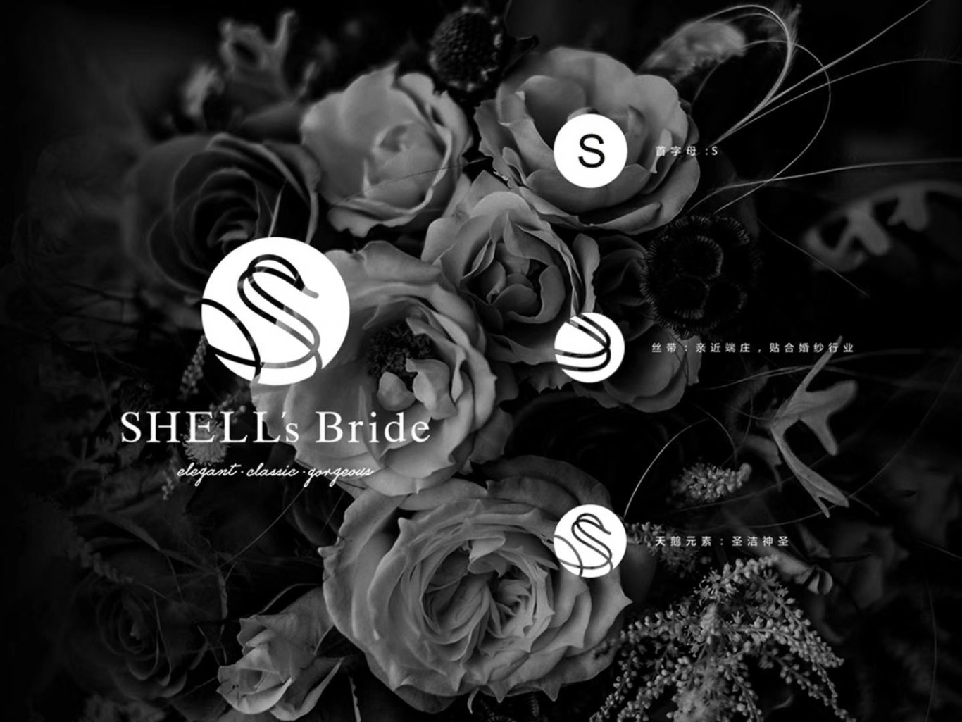 SHELL's Bride 婚纱品牌logo设计图7