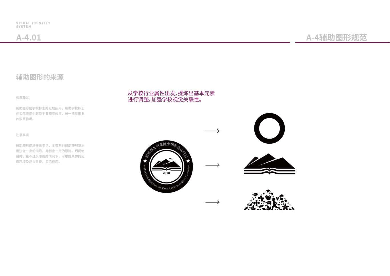 南京市北京东路小学紫金山分校logo+VI设计图16