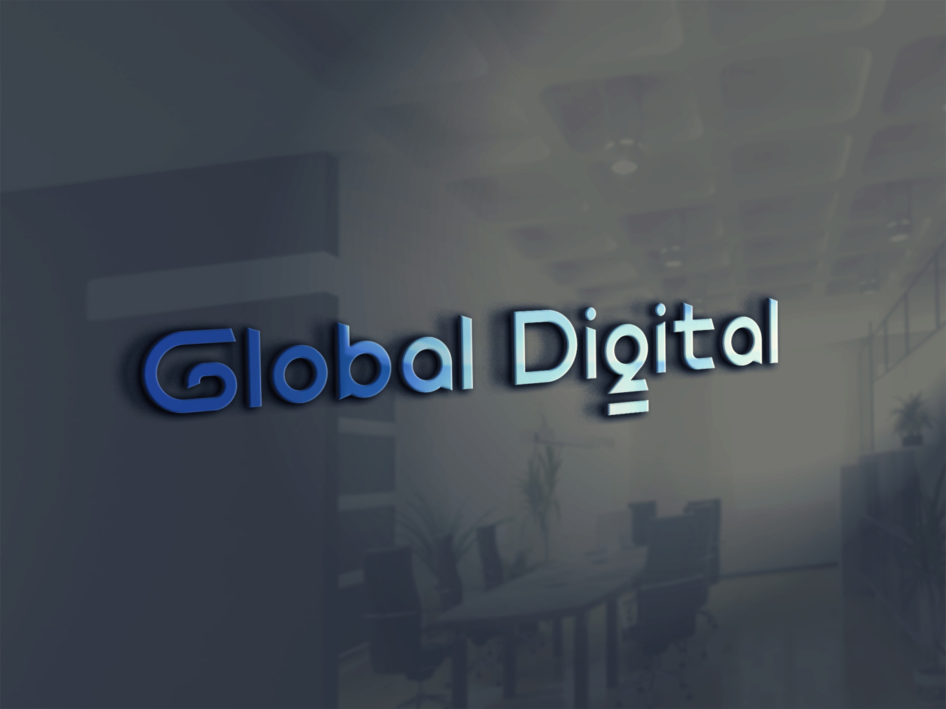 Global Digital 网络科技 品牌logo设计图2