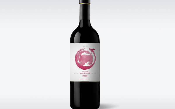 法兰卡葡萄酒酒标设计