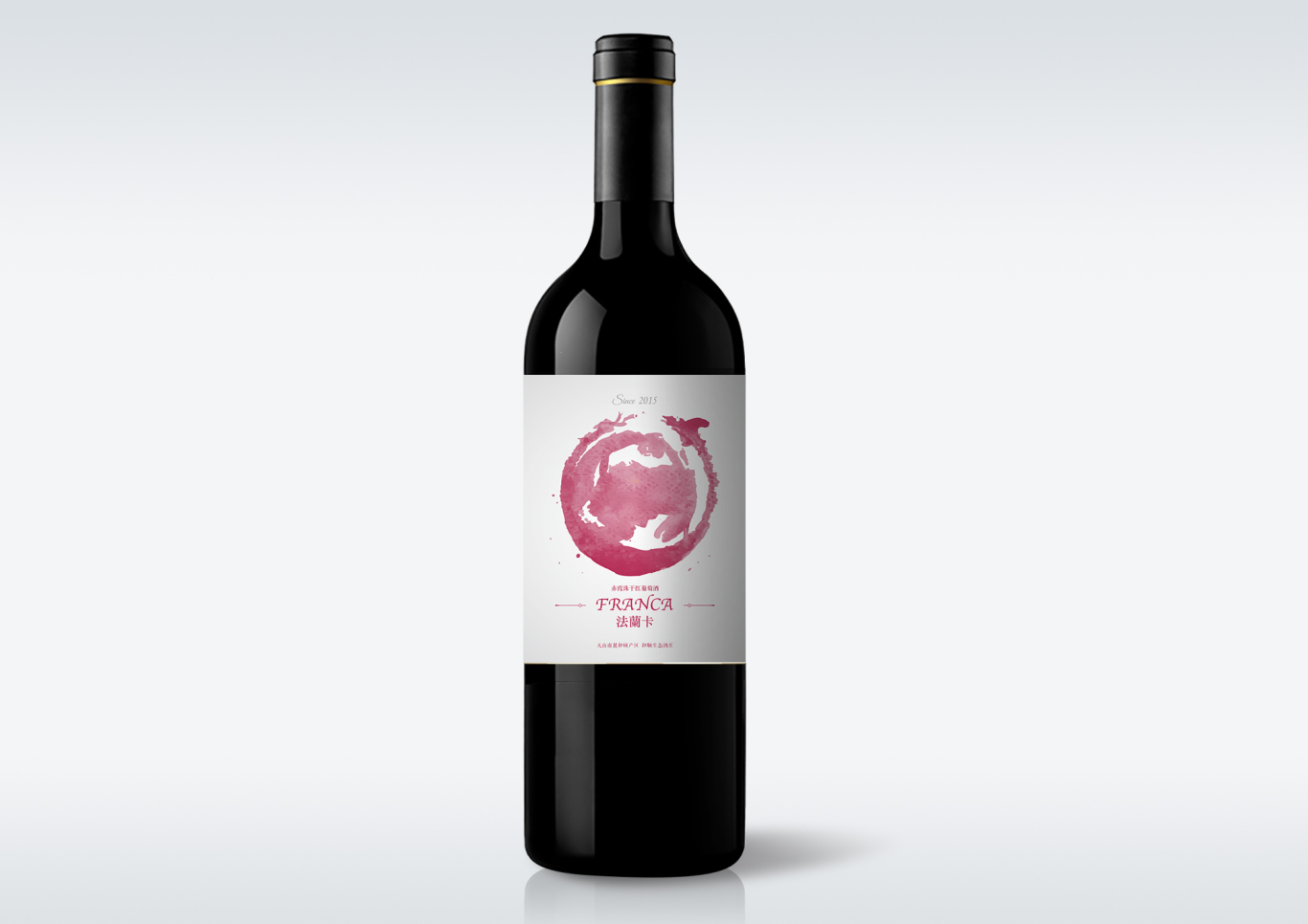 法兰卡葡萄酒酒标设计图0