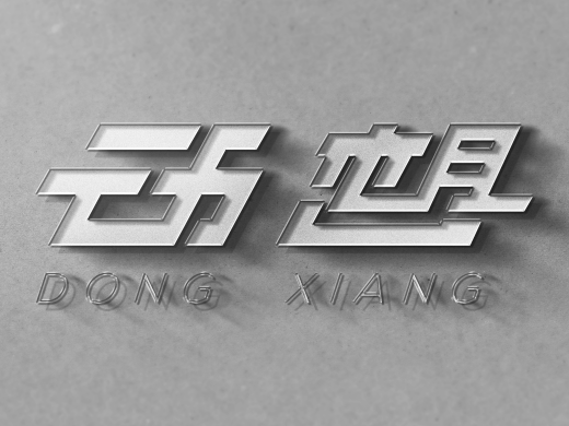 动想-DONGXIANG-广告字制作-logo设计图1