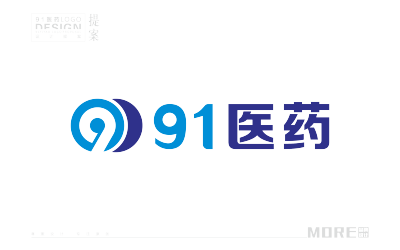 91医药logo设计