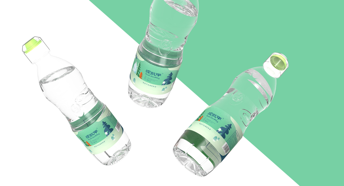 矿泉水瓶贴包装视觉设计图10