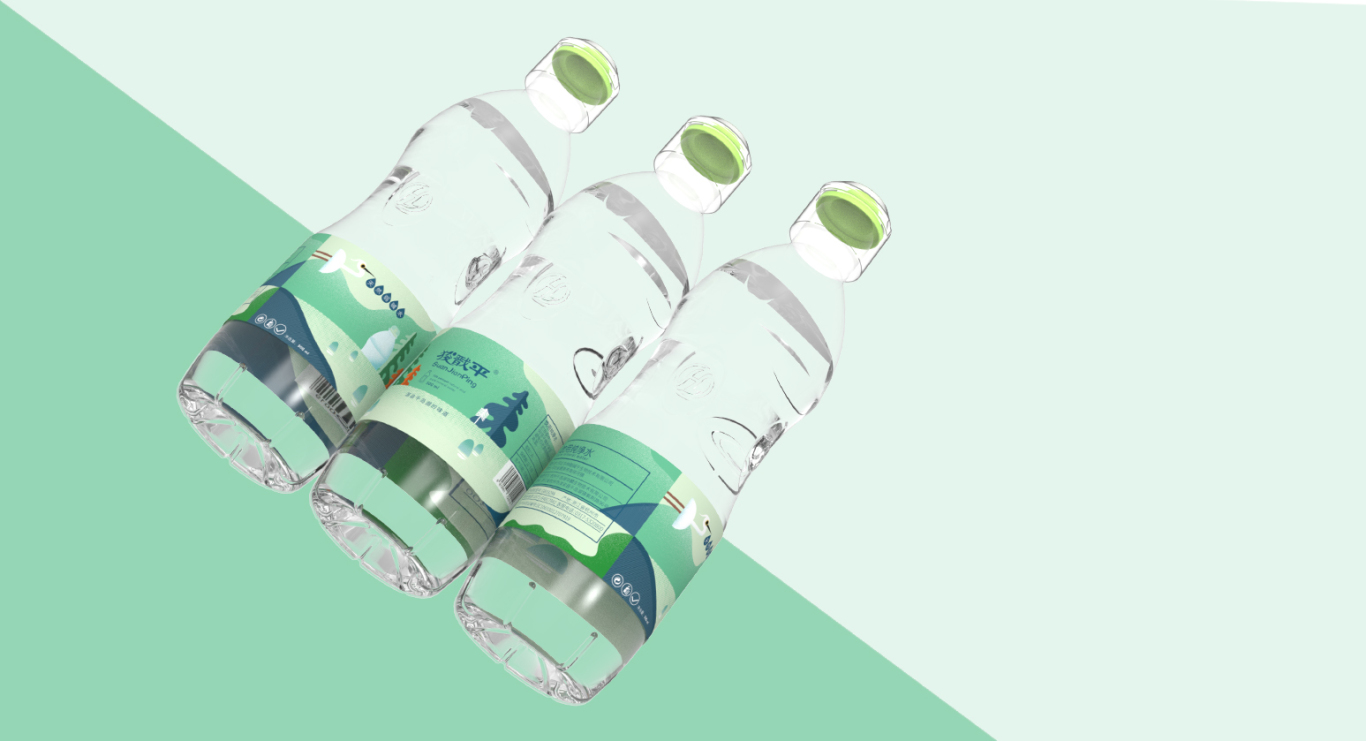 矿泉水瓶贴包装视觉设计图15