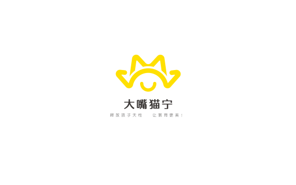 “大嘴猫宁”英语教育logo设计