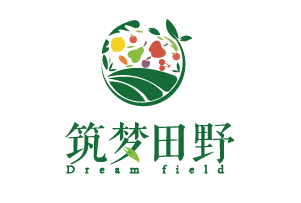 筑夢田野logo品牌設計