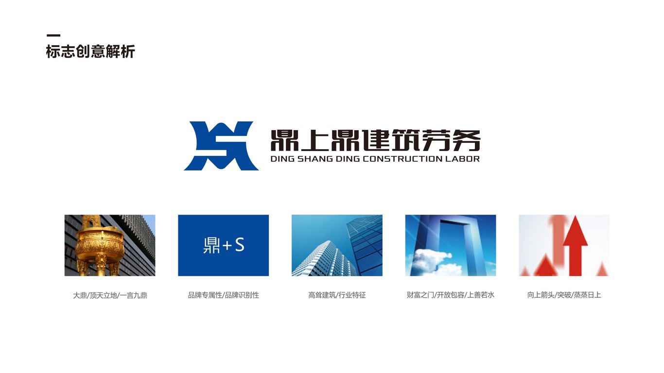 鼎上鼎建筑劳务公司LOGO设计中标图2