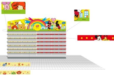 滨崎儿童食品货架堆头设计图3