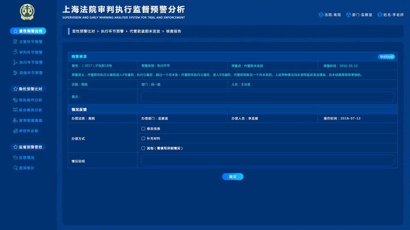 上海法院审判执行监督预警分析图4