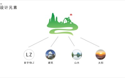 岭筑景观工程有限公司logo设计