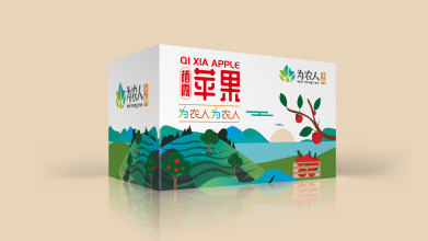 为农人苹果品牌包装设计
