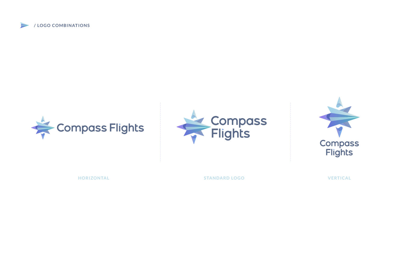 Compass Flights LOGO设计 ｜ B2C订购旅游 ｜ 旅游logo图4