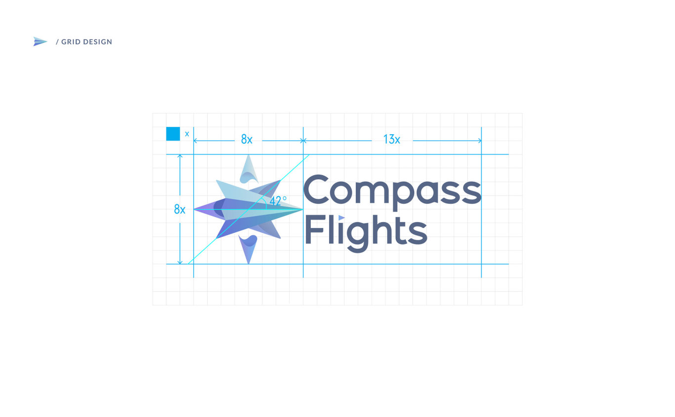 Compass Flights LOGO設計 ｜ B2C訂購旅游 ｜ 旅游logo圖3