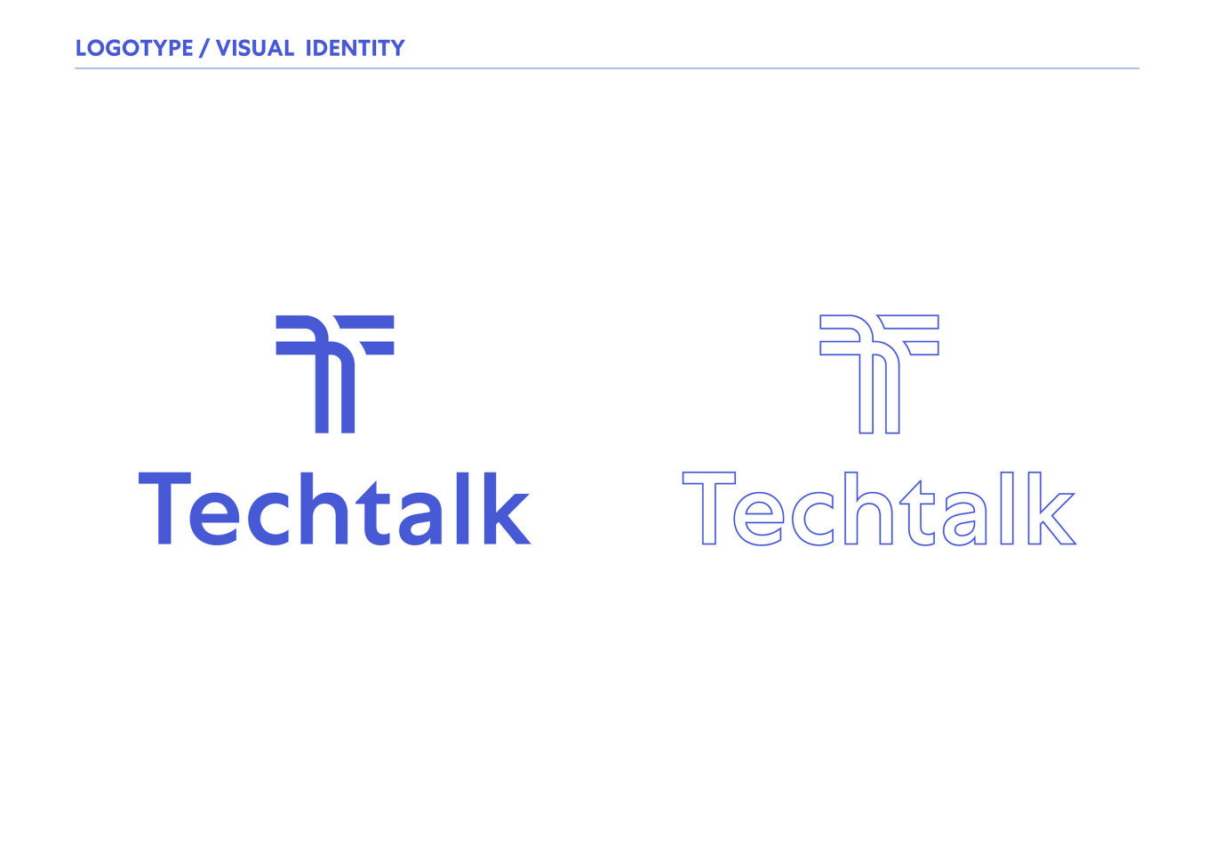 Techtalk · 科技品牌LOGO设计 · 通信LOGO设计图1