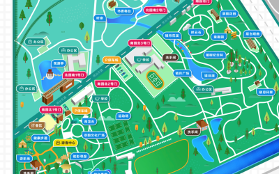 北京市将府公园园区地图设计