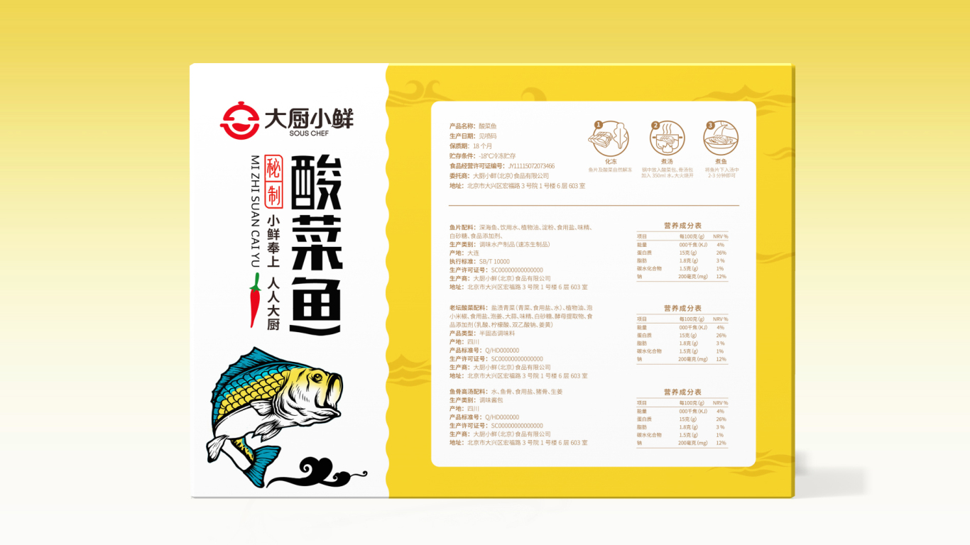 大厨小鲜酸菜鱼品牌包装设计中标图2