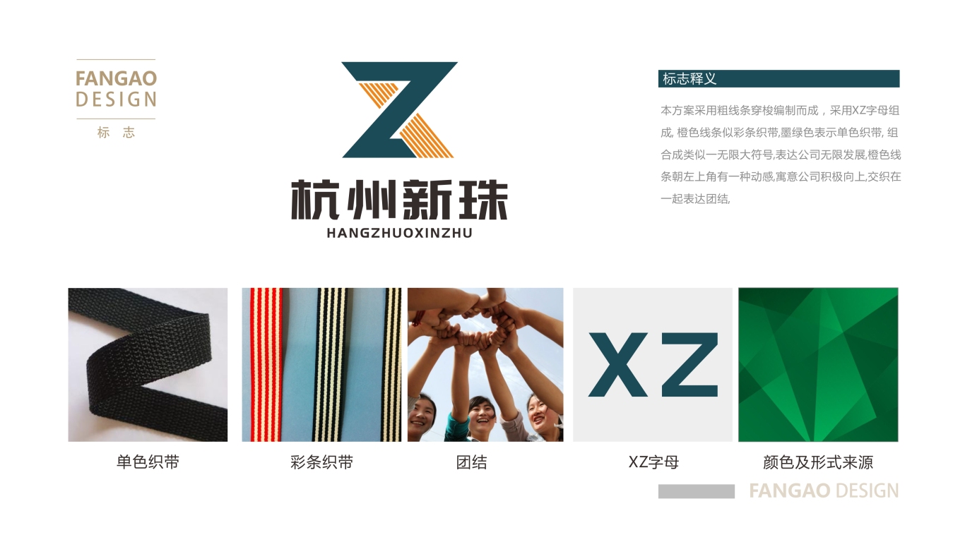 杭州新珠劳保绳带品牌LOGO设计中标图2