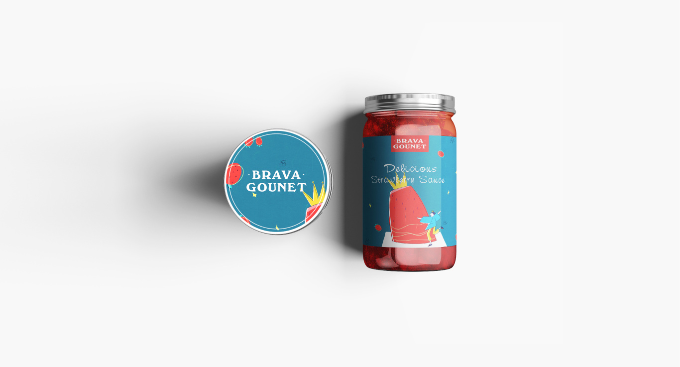 BRAVA GOUNET 果醬包裝設計圖2